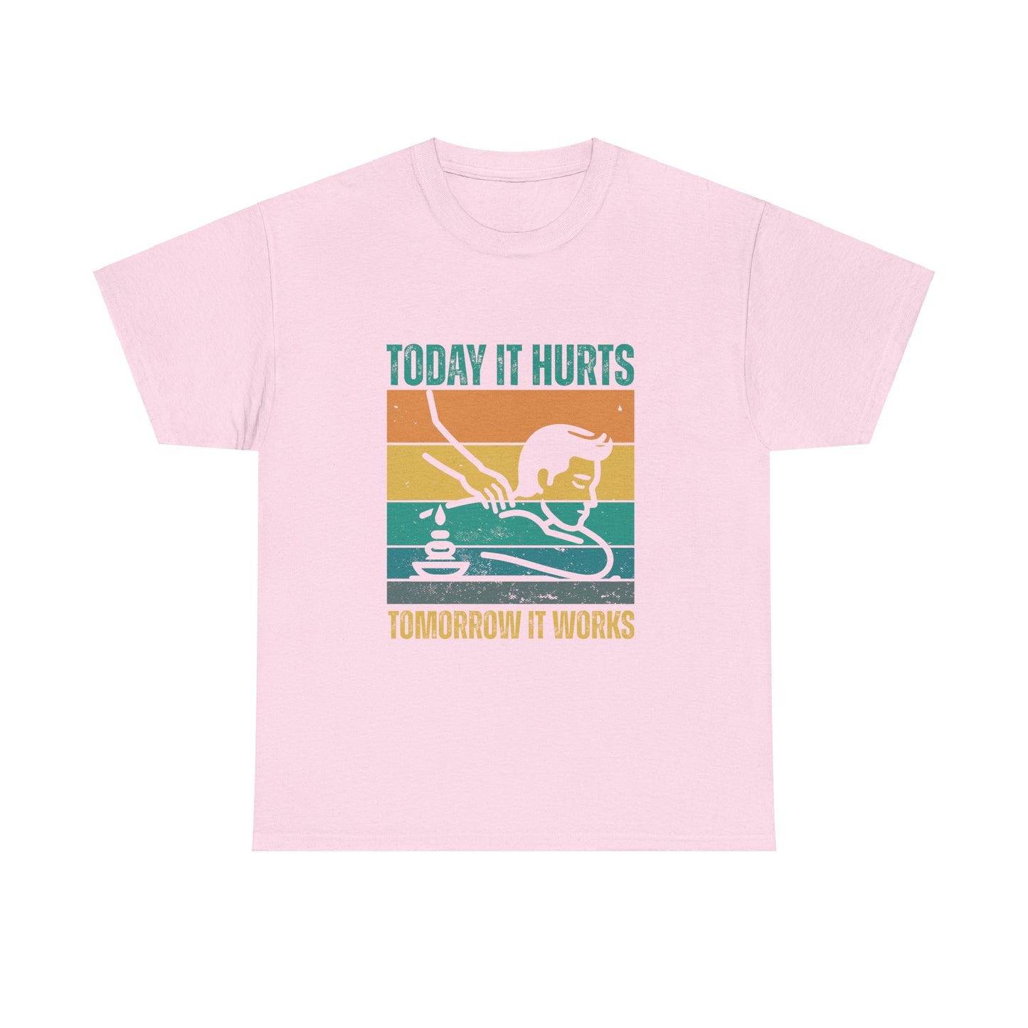 Massage Therapy Unisex Tee - Today it hurts tomorrow it works Design