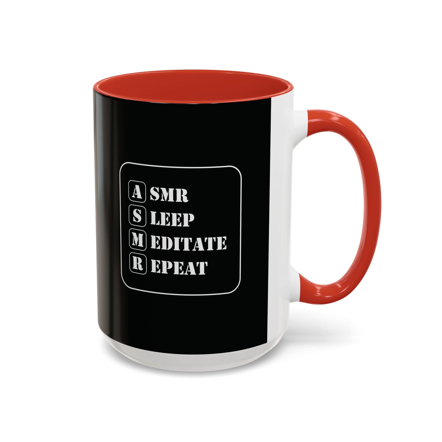 ASMR Sleep Meditate Repeat Coffee Mug (11, 15oz)