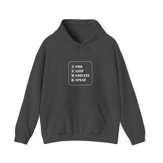 ASMR Sleep Meditate Repeat Unisex Hoodie