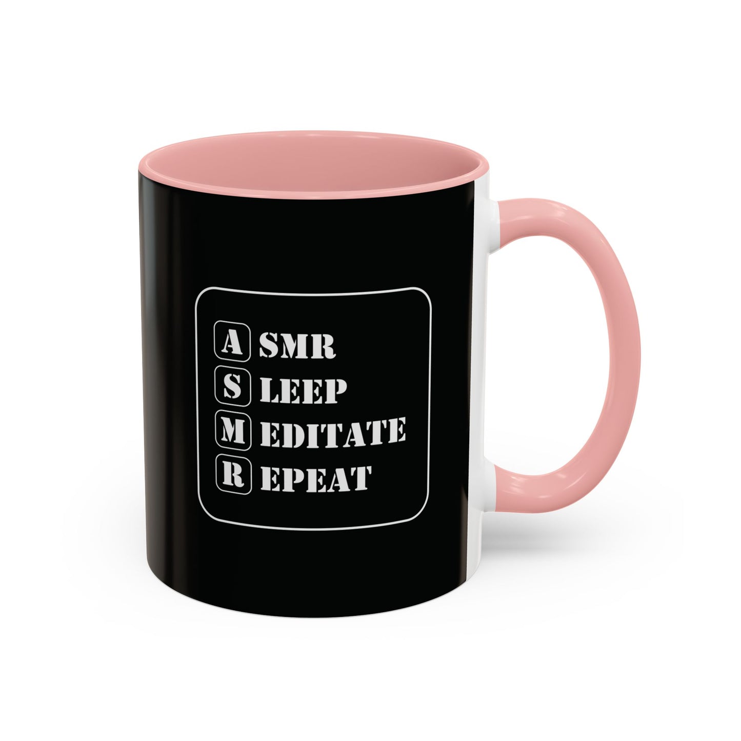 ASMR Sleep Meditate Repeat Coffee Mug (11, 15oz)