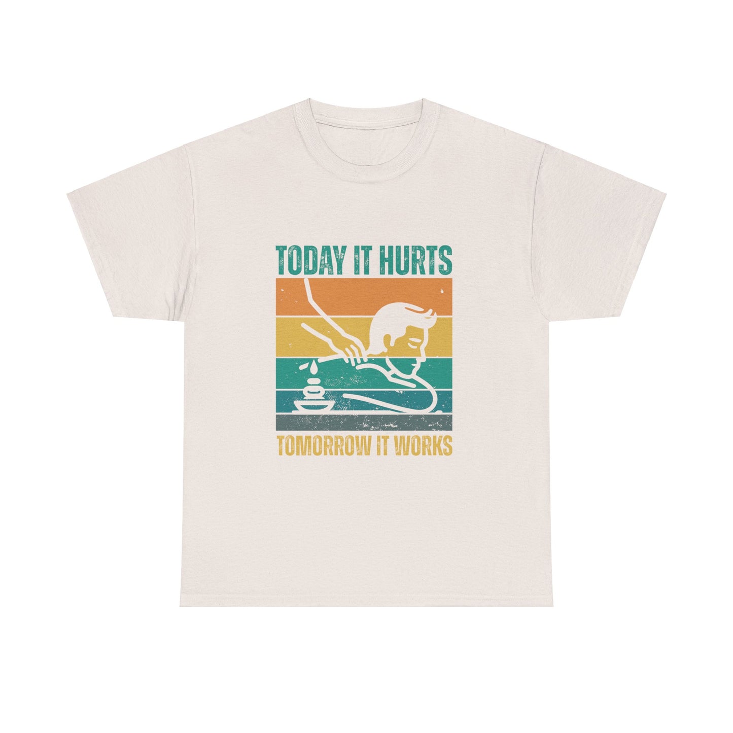 Massage Therapy Unisex Tee - Today it hurts tomorrow it works Design