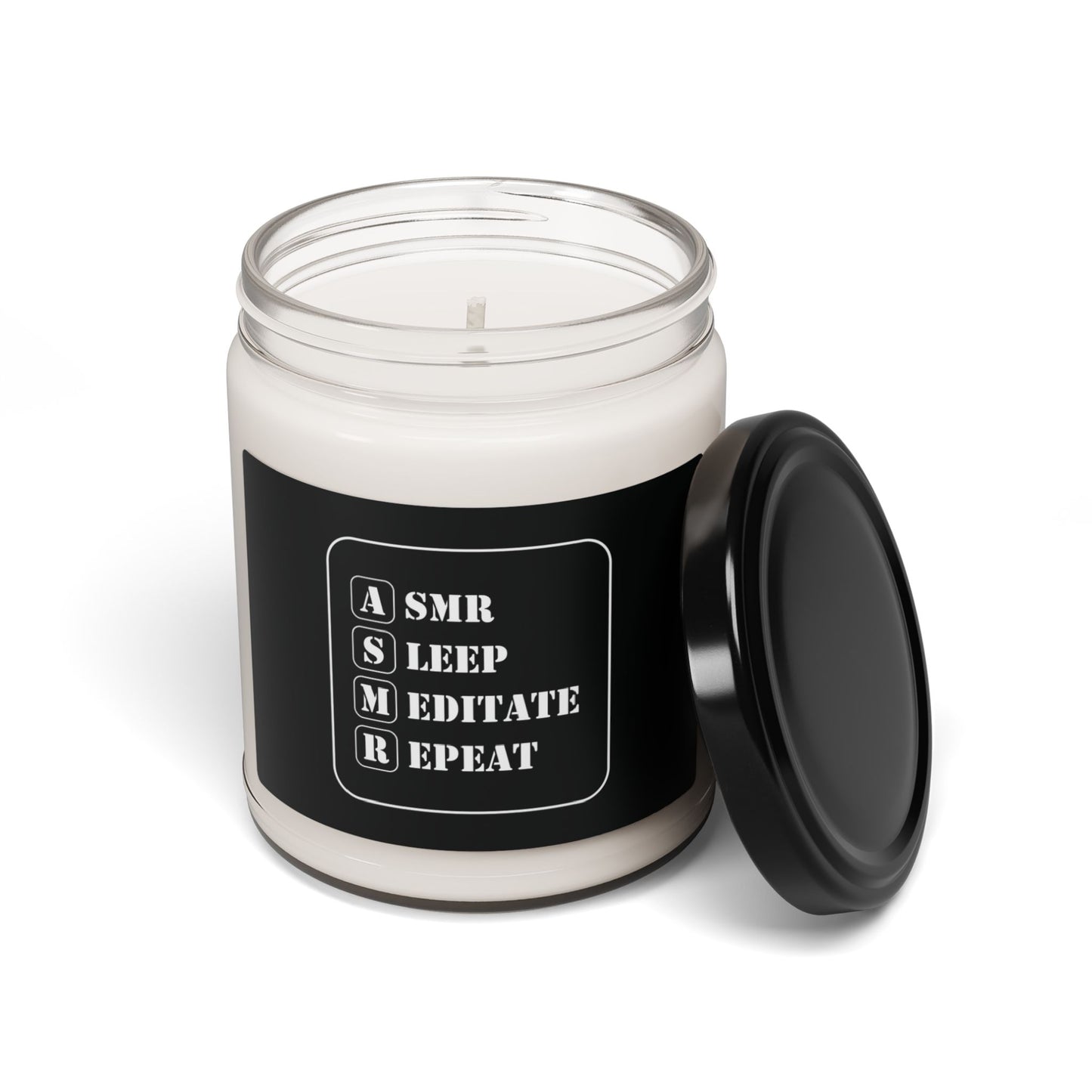 ASMR Sleep Meditate Repeat Design - Scented Candle