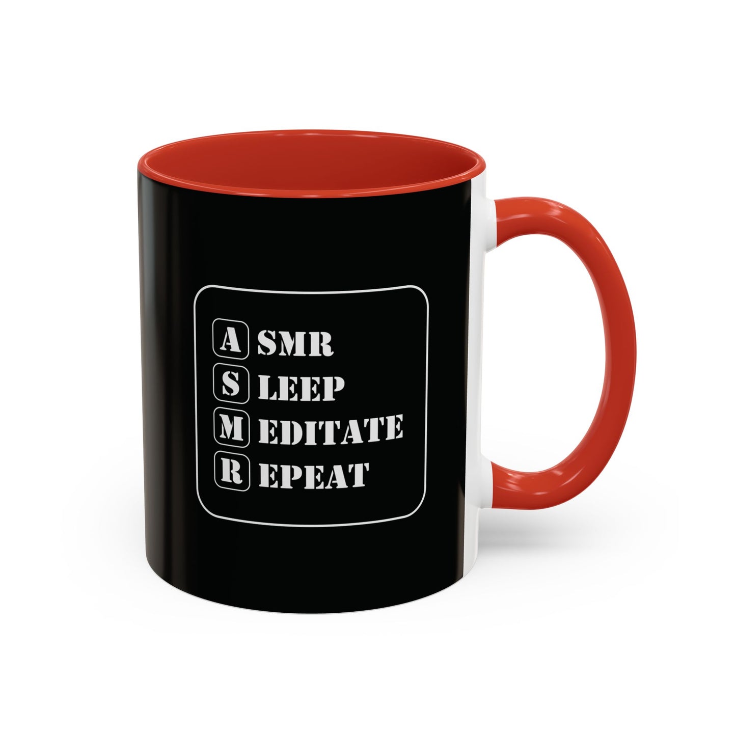 ASMR Sleep Meditate Repeat Coffee Mug (11, 15oz)