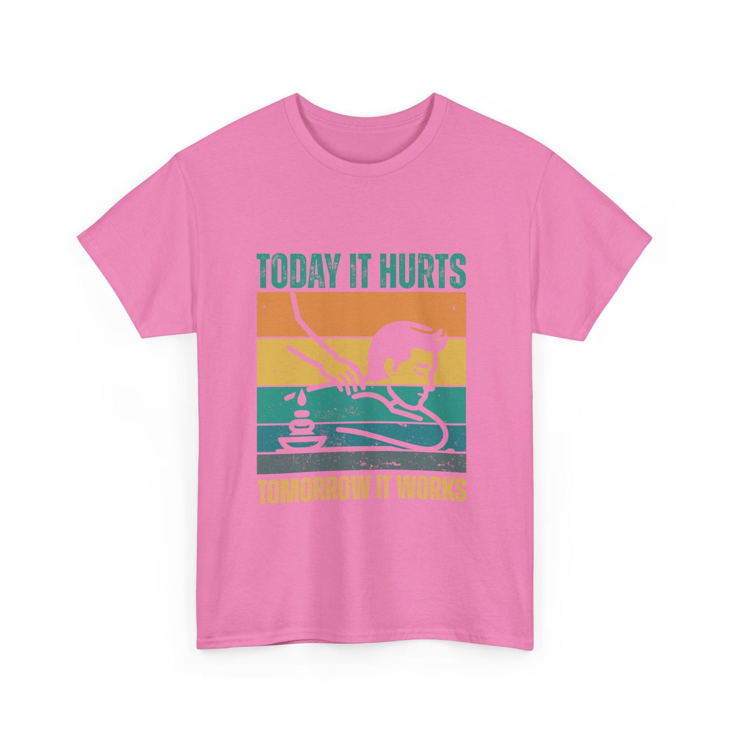 Massage Therapy Unisex Tee - Today it hurts tomorrow it works Design