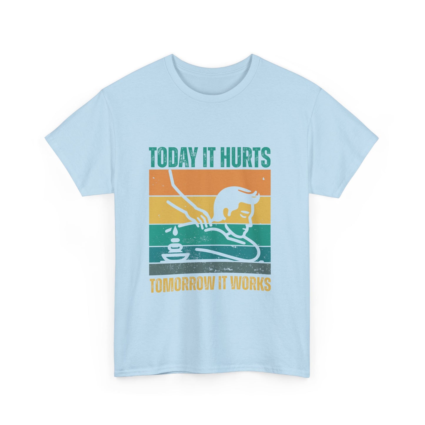 Massage Therapy Unisex Tee - Today it hurts tomorrow it works Design