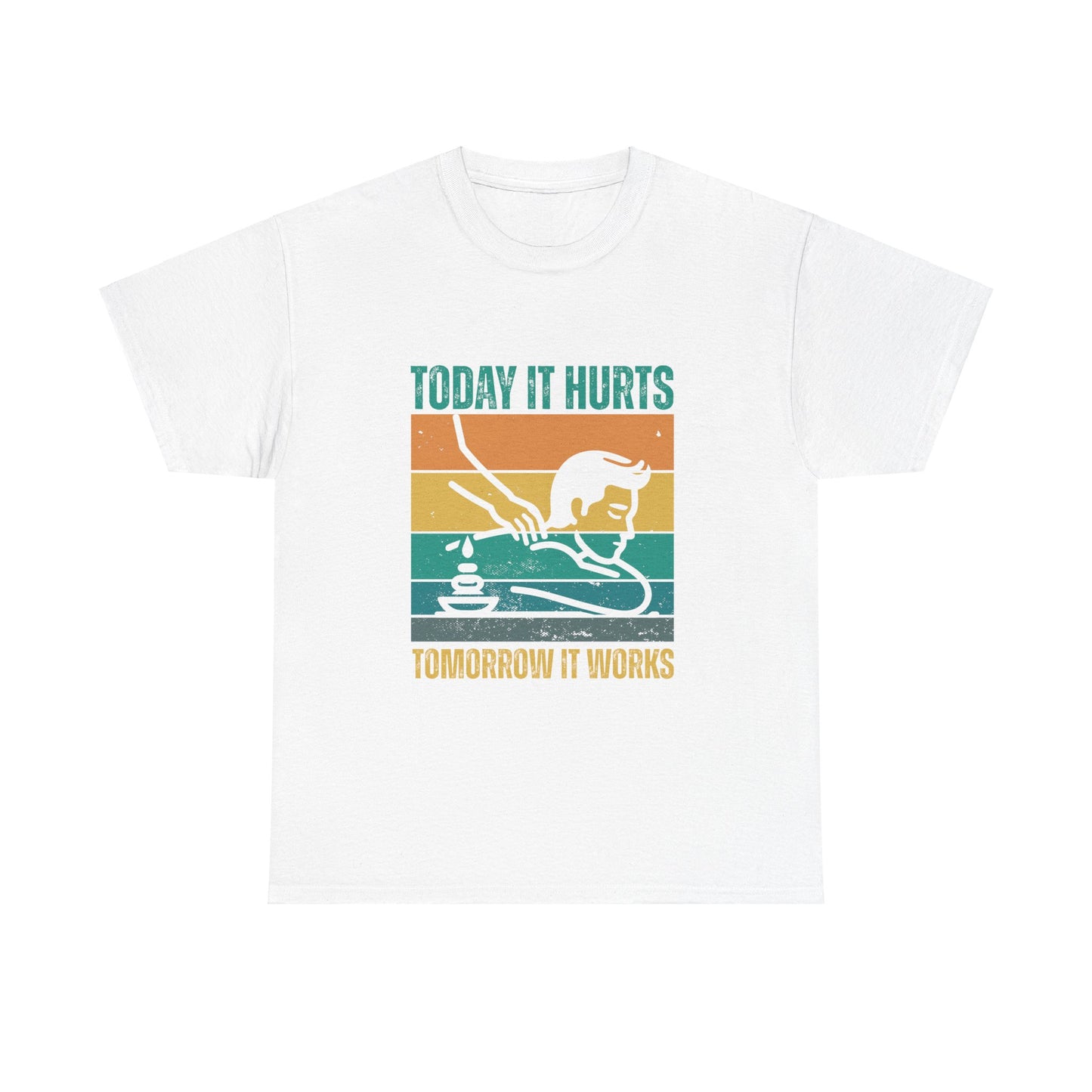 Massage Therapy Unisex Tee - Today it hurts tomorrow it works Design